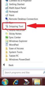 how to take screenshot in window